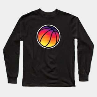 PHX Sunset Basketball - Black 2 Long Sleeve T-Shirt
